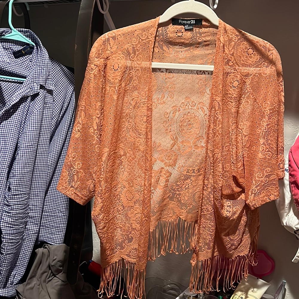 Lace Fringe Shrug